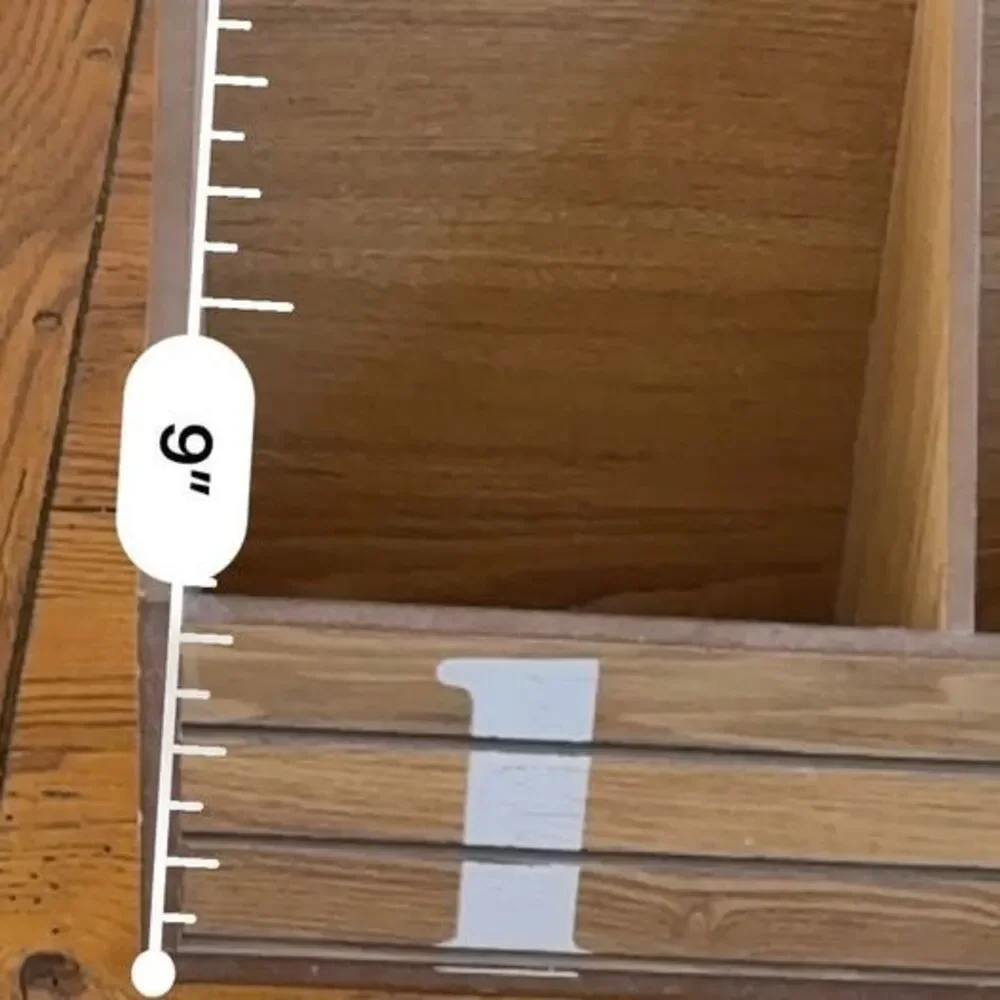 Wooden 3-Compartment Numbered Desk Organizer 20
